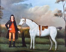 Oil on board, after the English School.