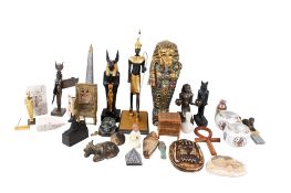 A quantity of assorted ancient Egyptian style decorative ornaments.