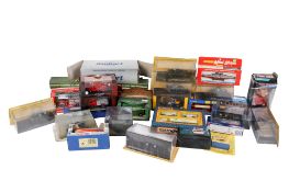 An assortment of diecast vehicles.