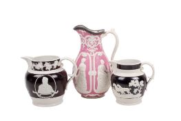 Three pieces of 19th century stoneware.