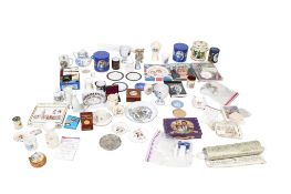 A large collection of Royal memorabilia, mostly featuring Charles and Diana.