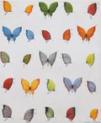 'Butterflies' painting - canvas on board.