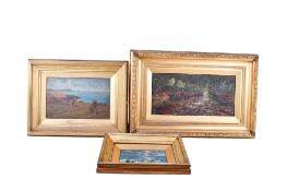 William Alfred Rollason (19th/20th century) - three oil paintings.