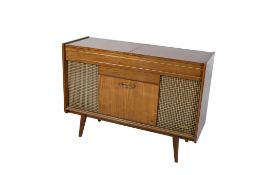 Mid-century GEC Stereo radiogram record player, model G971. Having a Monarch record deck.