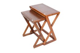 A nest of two Indonesian occasional tables. Max.