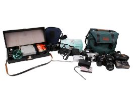 A collection of assorted vintage film photography items.