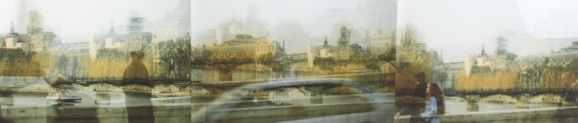 'Paris' - panoramic photographic collage multi expose print.