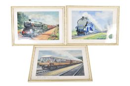 Roland Davies (1904-1993) - 3 railway illustrations.