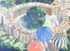 Alce Harfield (1966) - The Circus, Bath, signed limited edition print. Signed lower right, no.