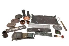 Quantity of Arts & Crafts metalware and other metal items