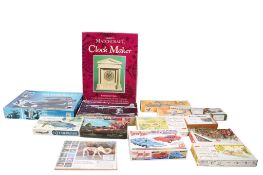 A collection of assorted plastic model kits. Including Airfix, Revell and others.