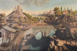 19th century Continental School, oil on canvas.