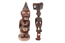 Two Yoruba Nigeria African tribal figures.