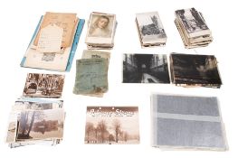 A collection of assorted post cards and glass negative slides (some of Bristol), etc.