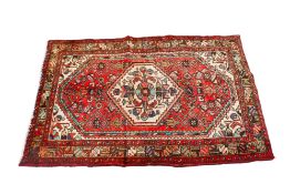 A vintage Persian rug.