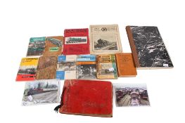 A collection of Railwayana. Including photographs, notebooks, postcards and more.