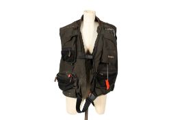 A Snowbee Inflatable Flyvest fishing jacket FV1,