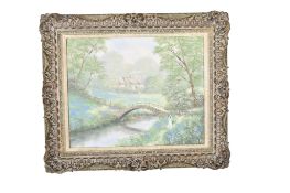 Alan Fursland (1953) - Bluebell Cottage, 2001, oil on canvas.