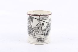 A rare Staffordshire pearlware mug.