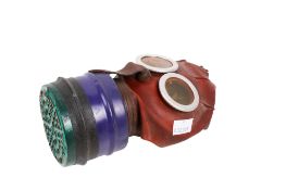 A WWII small child's 'Mickey Mouse' gas mask.