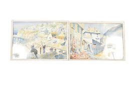 Phillip Collingwood Priestley (1901-1972) - pair of signed West Country watercolours.