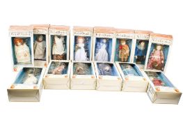 Collection of 14 Royal Doulton Nisbet collector's dolls, all boxed.