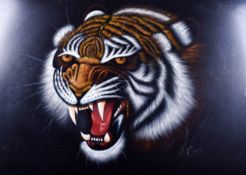 G. Hong (20th century) - Tiger.painting.