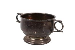 A 1937 coronation twin-handled silver cup.