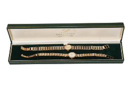 Two 9ct gold ladies' 'Sovereign' dress watches.