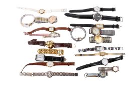 A collection of ladies' and gentlemen's watches.