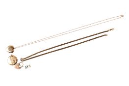 A group of 9ct gold jewellery.