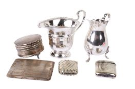 A small group of Victorian and later silver and silverplated items.