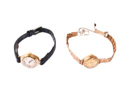 Two 9ct gold ladies' vintage wristwatches.
