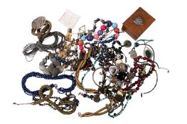 A collection of costume jewellery.