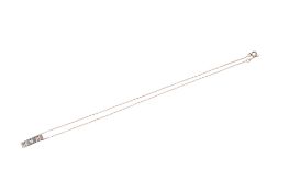 A Tiffany & Co silver necklace and pendant.