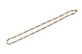An Italian 9ct gold curb chain necklace. Hallmarked and marked 9k, weight 12.4g, length 48cm.