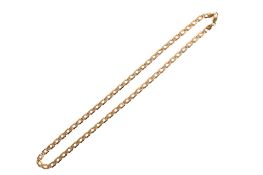 An Italian 9ct fancy chain necklace.