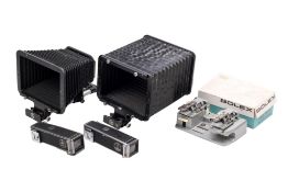 A small collection of Paillard Bolex H16 Cine Camera accessories.