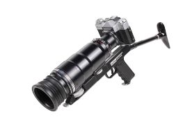 A KMZ Photo-Sniper outfit. Consisting of a Zenit-ES body, shutter working, a 300mm f4.