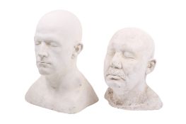 Christopher Tucker (1941-2022). Two plaster cast busts.