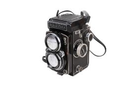 Rolleiflex dual lens camera. Planner 2.8 F80mm Car Zeiss - no. 1194687, body no.