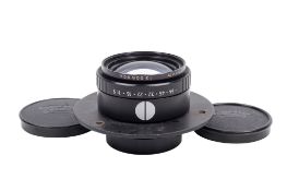 A Schneider-Kreuznach G-Claron 9/240 lens. Serial number 13008804.