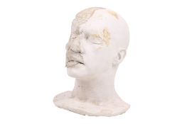 Christopher Tucker (1941-2022). A plaster cast bust of an unnamed actor, possibly Michael Crawford.