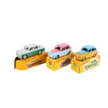 Three Dinky diecast cars. Comprising a No.
