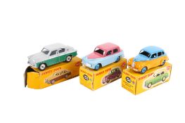 Three Dinky diecast cars. Comprising a No.