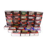 A collection of EFE 1:76 scale diecast buses and coaches.