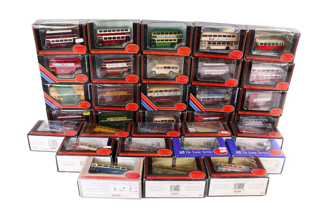 A collection of EFE 1:76 scale diecast buses and coaches. - Image 1 of 5