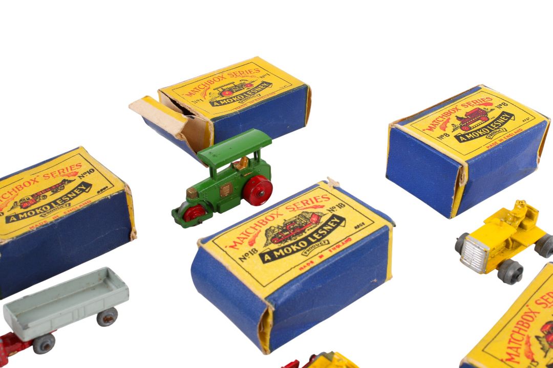 Seven Moko Lesney made Matchbox Series diecast farming and industrial vehicles. Comprising a No. - Image 5 of 7