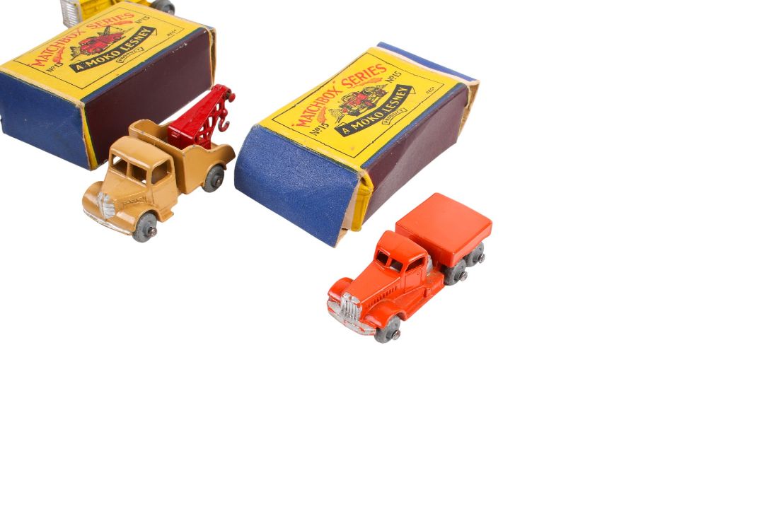 Seven Moko Lesney made Matchbox Series diecast farming and industrial vehicles. Comprising a No. - Image 4 of 7
