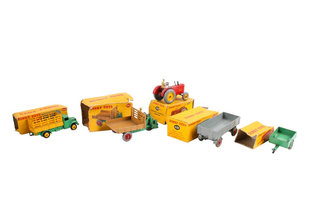 Six Dinky diecast industrial farming vehicles. Comprising a No. - Image 3 of 5